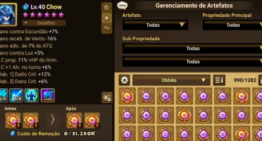 Summoners War: Sky Arena Conta 50 NAT e Muito Recursos