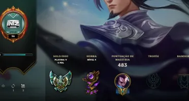 conta lol plat 179 skins todos campeoes