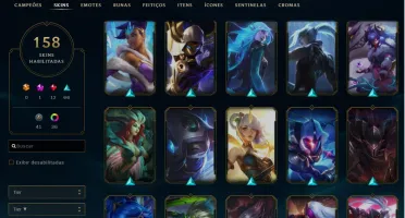Conta lol, muitas skins atualmente prata 2, mmr alto, barata