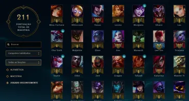 Venda de conta LOL lv196 - 164 skins
