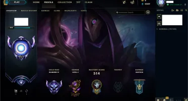 Conta Diamante 4 Main adc,várias skins lendárias e épicas