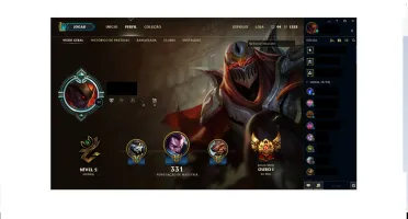 Vendo conta ouro 1 com 102 skins e 140 champions
