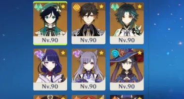 Conta Genshin Impact AR 60 NA 21 personagens e 11 armas 5★