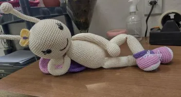 Amigurumi Borboleta Cristal tamanho 50 cm