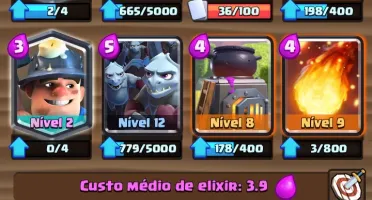 Conta Clash Royale (nv11, Arena Desafiante ||, 12 Lendárias)