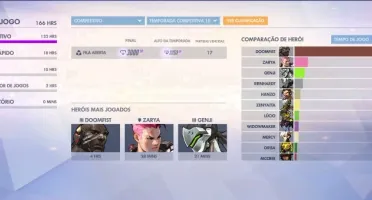 Conta Overwatch. Ex diamante 3 Armas Douradas