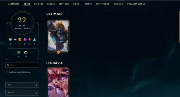 Esmeralda 4 com 60 Champs e 22 Skins