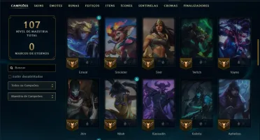 Esmeralda 4 com 60 Champs e 22 Skins