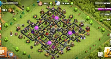 Clash Of Clans CV9 SEMIFULL+Base do construtor 5 FULL