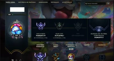 Conta DIAMANTE 4 da season 2 com TODOS os champs e 143 skins