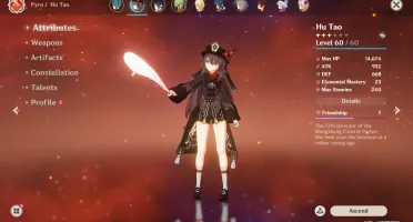 Vendo conta genshin impact com Hu-Tao + Yelan + Qiqi+2 armas