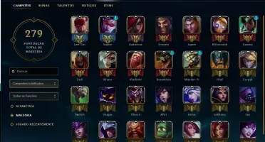Conta Ouro 5 - 60 campeões e 11 Skins