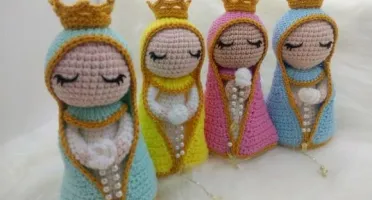 Santinha em Crochê