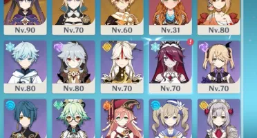 AR 56 / Zhongli - Xiao - Eula - Yoimiya - Albedo e +