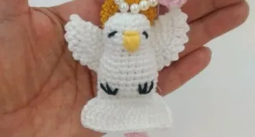 Terço de Crochê com Espírito Santo
