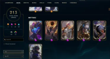 Conta Lol 213 Skins Ouro 2