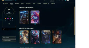 Conta Platina Lol - Com 5 Skins E Mmr Bom Dando 30 Por Win