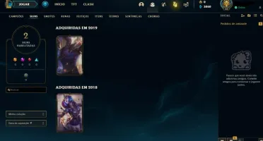 Conta de LoL Ouro 1 Season 9