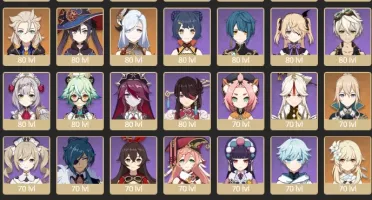 CONTA GENSHIN AR58✨7 ARMAS 5*⭐HUTAO C1 com HOMA e MAIS✨