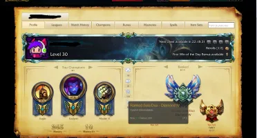 CONTA DIAMANTE 4 LOL