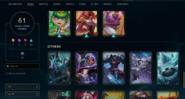 Conta Main Adc, Muita Maestria, Skins E Icones