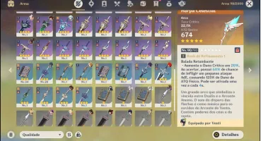 Conta Genshin Impact AR 57