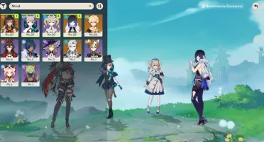 Genshin- Neuvillete,Yelan E Dehya,7 Tiros Rosas E 8300 Gemas