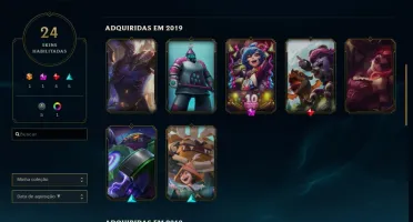 CONTA LOL DIAMANTE 4 - 24 skins - 47 campeões.