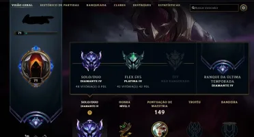 CONTA LOL DIAMANTE 4 - 24 skins - 47 campeões.