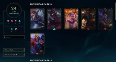 CONTA LOL DIAMANTE 4 - 24 skins - 47 campeões.