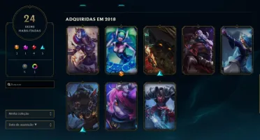 CONTA LOL DIAMANTE 4 - 24 skins - 47 campeões.