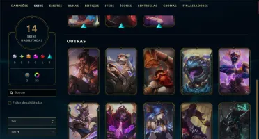 Diamante 2 com 70 Champs e 13 Skins