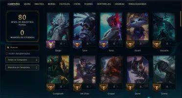 Diamante 2 com 70 Champs e 13 Skins