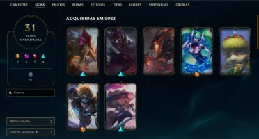 Conta Rara de 2010 skins raras plat 1