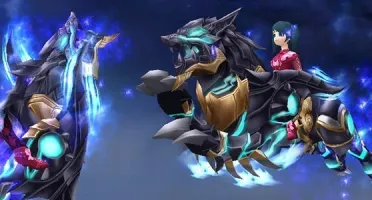 Montaria de Combate Lobo de Ferro das Chamas Congelantes