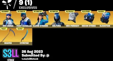 Conta Fortnite Thryhard Barata + Neo Versa, Gwen, Ney, Lara