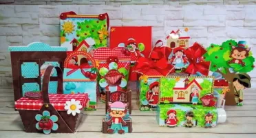 Kit Especial 100 Peças Chapeuzinho Vermelho