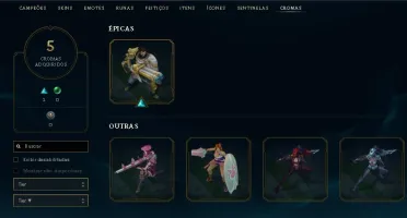 CONTA LEAGUE OF LEGENDS LVL 82 com 48 skins 129 champs