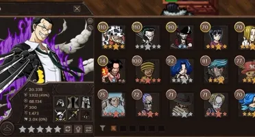 Conta GLA com quase todos os personagens