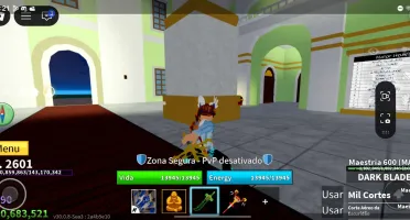 Conta blox fruit com game passes, yoru entra outros