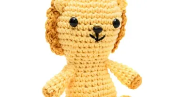 Mini Leão em Amigurumi
