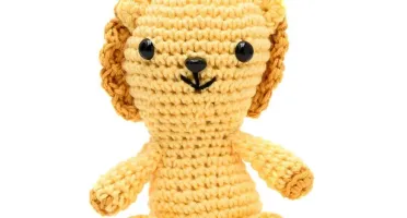 Mini Leão em Amigurumi