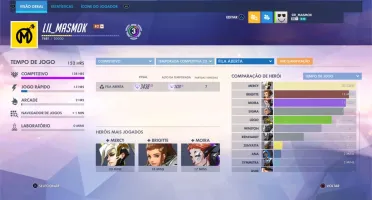 Conta Overwatch Diamante/Quase Mestre [Ps4]
