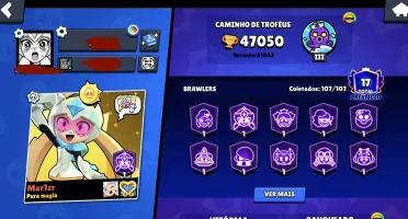 Conta com todos os Brawlers, mais de 47k de troféus e etc