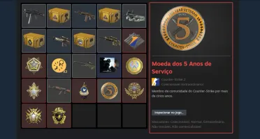 Conta Steam - CS2 PRIME + Medalhas + Wallpaper Engine