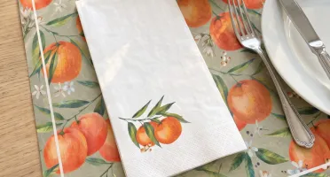 Guardanapo de Papel Tangerina (12 unidades)