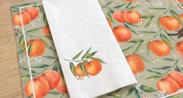 Guardanapo de Papel Tangerina (12 unidades)