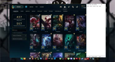 Conta lol platina 4, todos champs, mt skin Katarina!