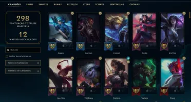 V> CONTA NO LOL ,1246 SKINS PAX TF , 180 CHROMAS , SKINS TFT