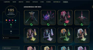 V> CONTA NO LOL ,1246 SKINS PAX TF , 180 CHROMAS , SKINS TFT